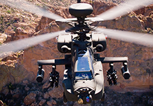 AH-64 Apache in flight