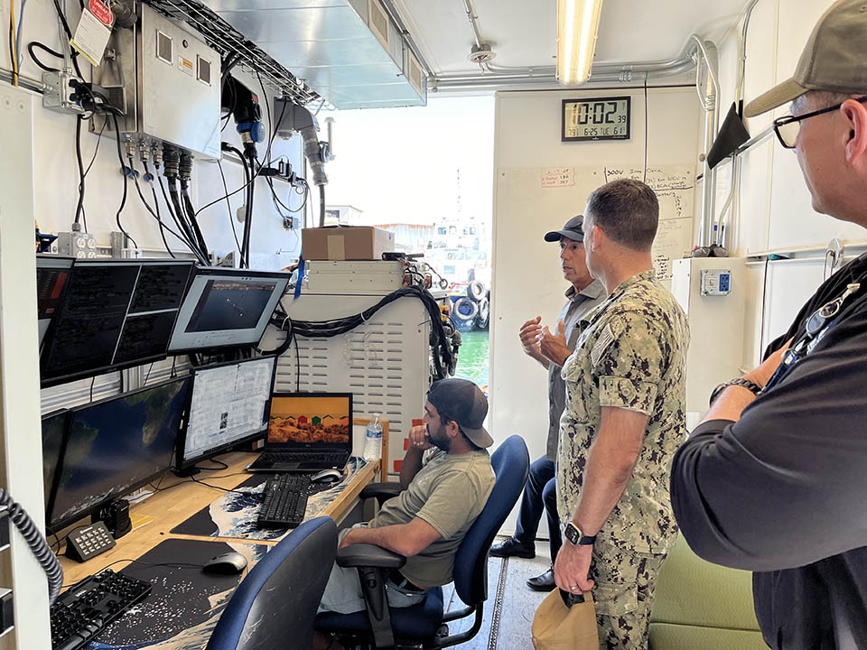 Our team of engineers partner with members of the U.S. Navy to conduct at-sea mission sorties with the Orca XLUUV. 