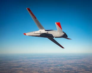 MQ-25 in flight