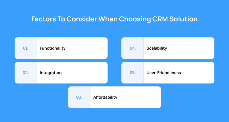 Factors To Consider When Choosing CRM Solution